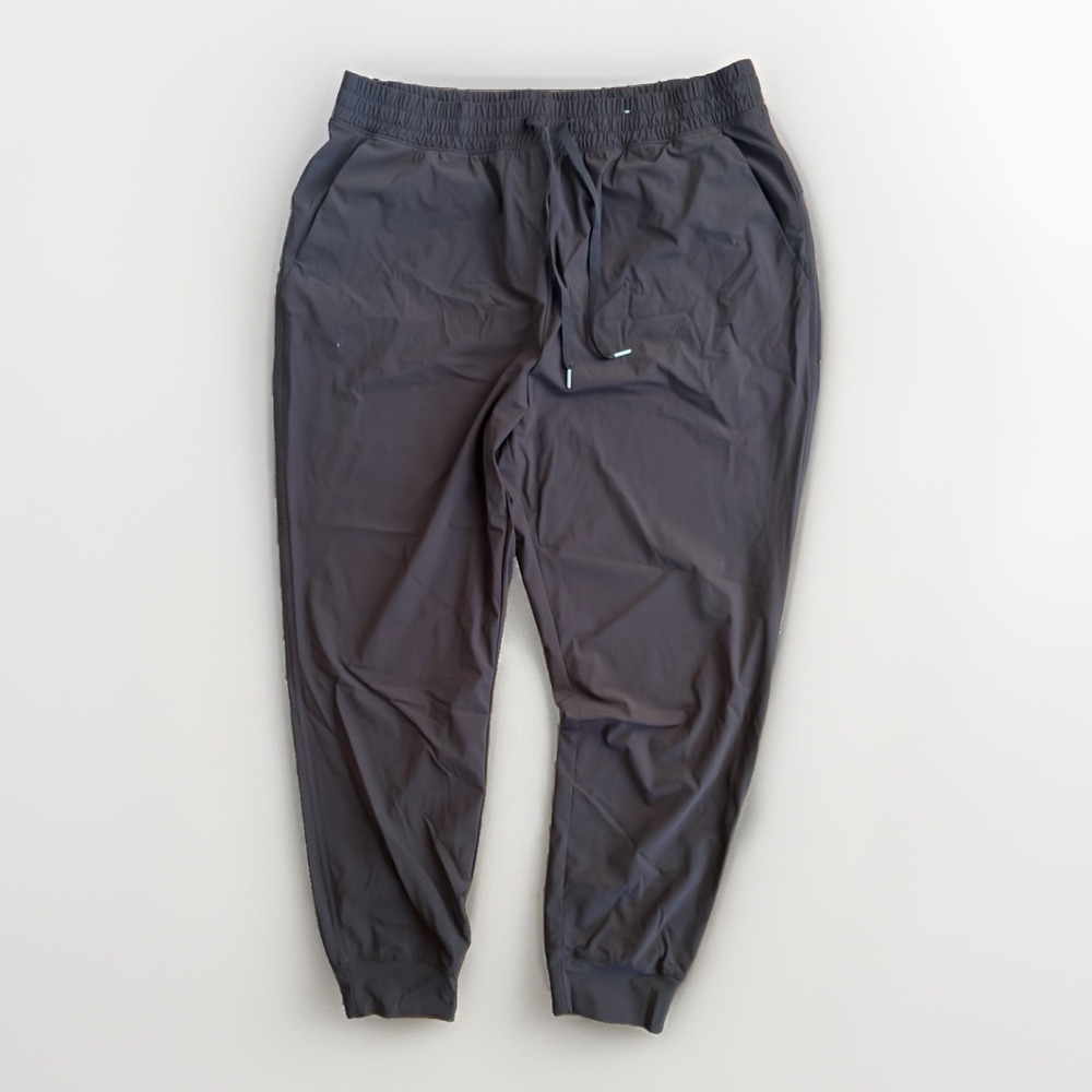 Sleektech Men's Large Brown Jogger Pants Lightweight Stretch Athletic Casual